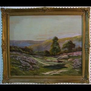 Landscape With Quiet Pool by V. Vezien
