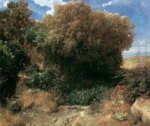Campagna Landscape 1857-58 by Arnold Bocklin