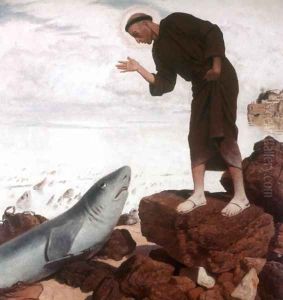St. Anthony preaches the fish by Arnold Bocklin