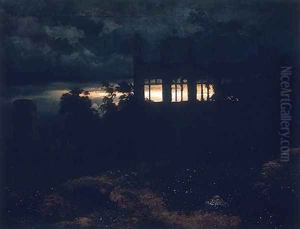Landscape with a castle in ruins - view 1