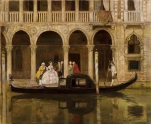 Scena Veneziana by Cesare Vianello