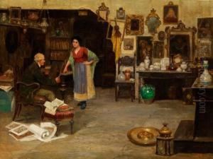 Beim Antiquitatenhandler by Cesare Vianello