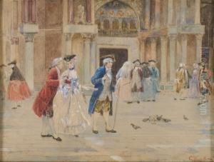 Ciacole A Piazza San Marco by Cesare Vianello