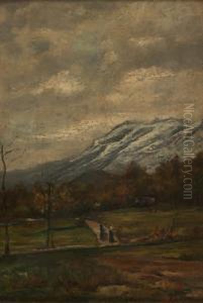 Paesaggio Montano Con Figure - view 1
