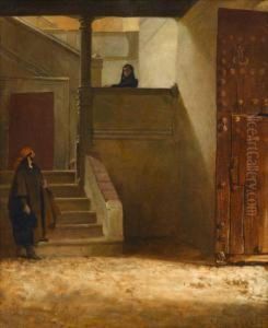 Figures On A Stairwell