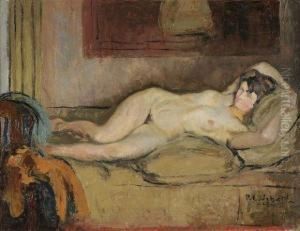 Nu Allonge by Pierre Eugene Vibert