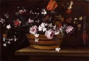Natura Morta Con Cesto Difiori