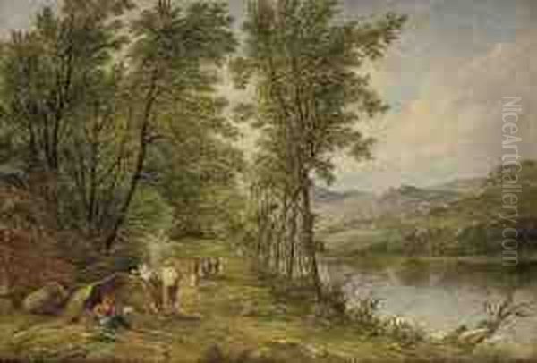 A Gypsy Encampment In The Isle Of Wight - view 1