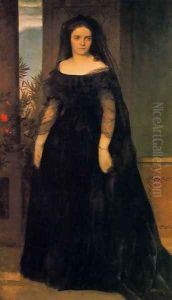 Portrait of the actress Fanny Janauscher