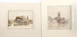 View In Dort by Alfred Gomersal Vickers