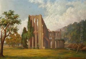 Ruins Of Rievaulx Abbey, Yorkshireengland by Henry Harold Vickers