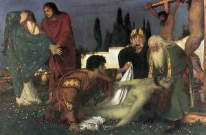 The Deposition 1871-74 by Arnold Bocklin