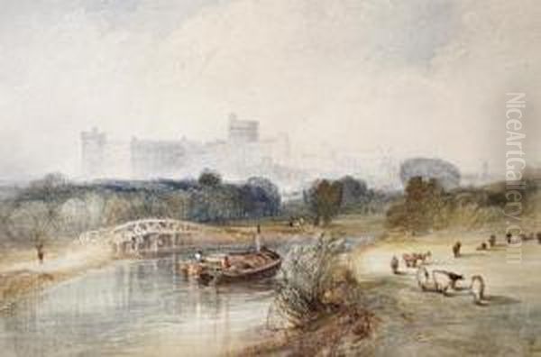 A View Of Windsor Castle From The Thames - view 1