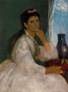 Portrait of Clara Böcklin by Arnold Bocklin