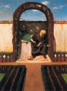 Under the alcove by Arnold Bocklin