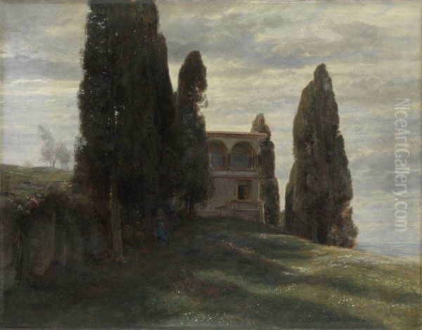 Italian Villa in spring - view 1
