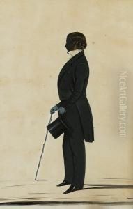 A Silhouette Of A Gentleman by Royal Victoria Gallery