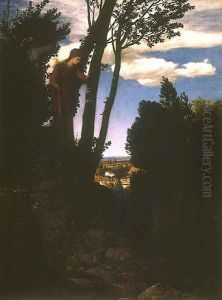 Landscape character in the vicinity of Florence by Arnold Bocklin