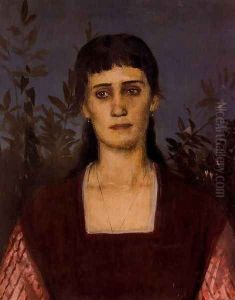 Portrait of Clara Bruckmann-Böcklin by Arnold Bocklin