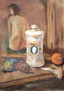 "interior Con Desnudo". by Miguel Carlos Victorica