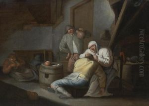 An Old Woman Picking Lice by Anthonie Victorijns