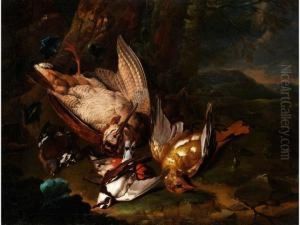 Stilleben Mit Verschiedenen Vogeln by Jacomo (or Victor, Jacobus) Victors