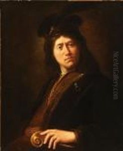 Young Man Wearing A Gold Chain And Feather Cap