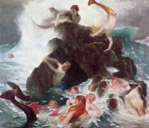 Mermaids at Play 1886 by Arnold Bocklin