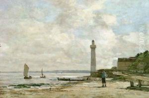 Lighthouse at Honfleur 1864-66 by Eugene Boudin