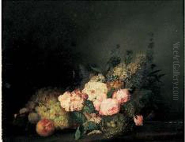 Composition Aux Fruits Et Fleurs - view 1