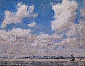 Seascape with Large Sky by Eugene Boudin