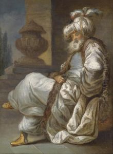 The Painter Clement Dressed As The Prestre De La Loy by Joseph-Marie Vien