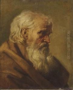 Portrait Of A Bearded Monk, Bust-length