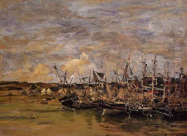 Portrieux, Fishing Boats at Low Tide - view 1