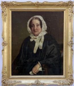 Portratt Av Dam by August Viereck