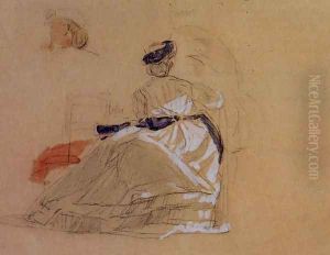 A Woman on the Beach by Eugene Boudin