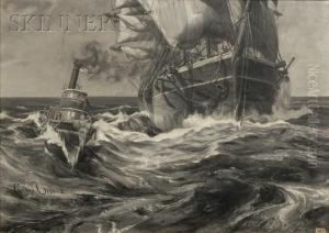 View Of The Clipper Ship by Carlos Vierra