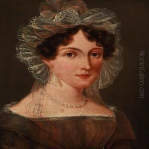 Portrait Of A Lady by Carl Frederik Johan Viertel