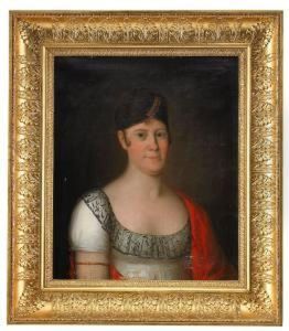 Portratt Av Friherrinnan Sofia Lovisa Sprengtporten by Carl Frederik Johan Viertel