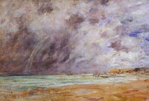Le Havre, Stormy Skies over the Estuary by Eugene Boudin