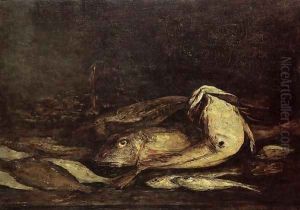 Mullet and Fish by Eugene Boudin