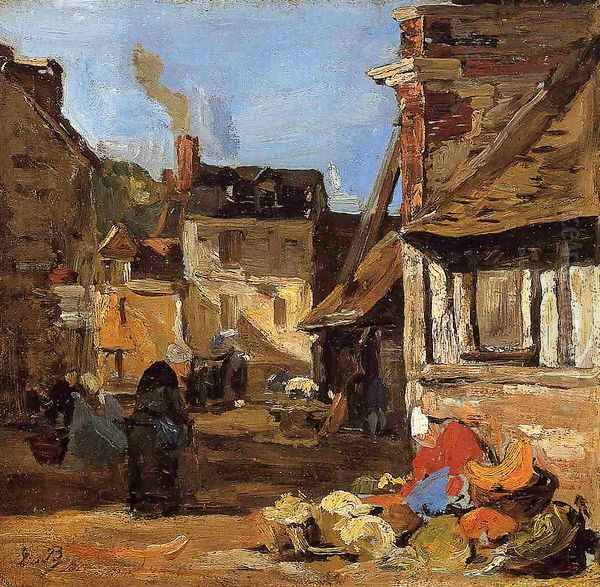 Honfleur, the Saint Catherine Market Place - view 1
