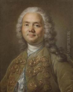 Portrait D'homme A La Veste Brodee by Louis Vigee