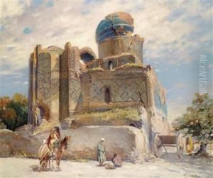 The Mosqueof Timur-tamerlam In Samarkand