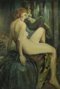 Nud La Oglinda by Bertalan Vigh