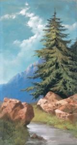 Paesaggio Montano by Coriolano Vighi