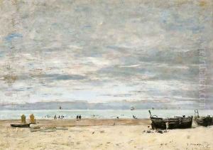 Berck, The Beach at Low Tide I by Eugene Boudin