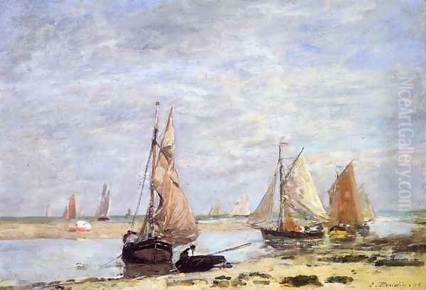 Sailboats near Trouville - view 1