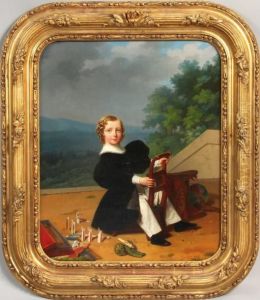Jeune Garcon Aux Jouets by Pierre Roch Vigneron