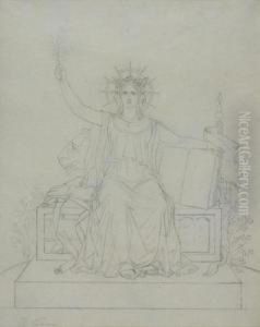 Design For The Figure Of The French Republic by Pierre Roch Vigneron